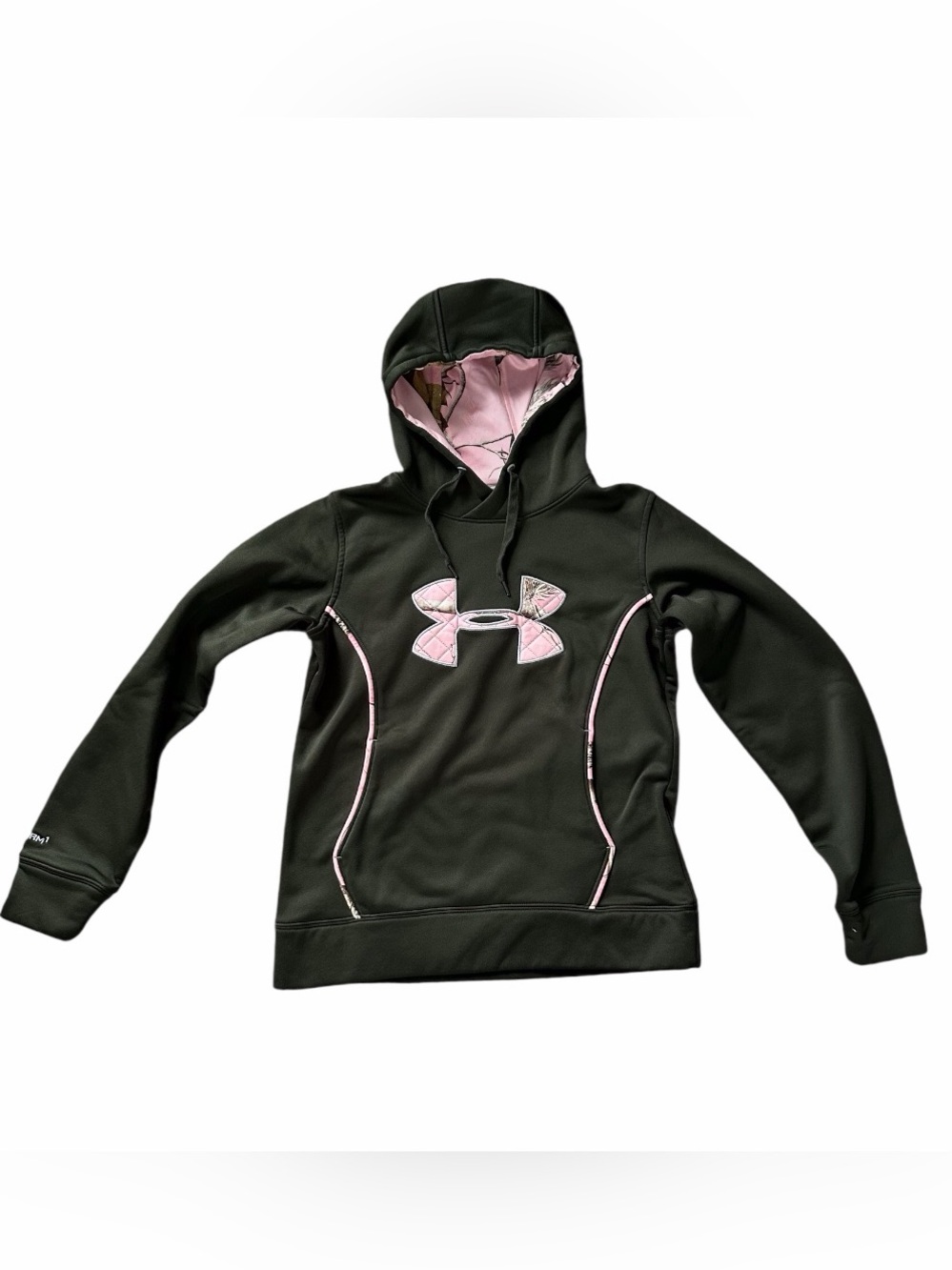 Under Armour ColdGear Storm 1 Realtree Pink Camo Hoodie Women's Small Green